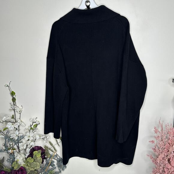 BANANA REPUBLIC Mati Oversized Sweater Blazer Coatigan Cardigan Black {51} - Picture 3 of 6